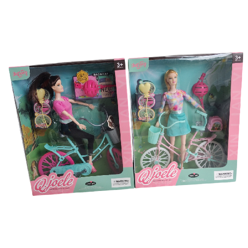 M JT4272 MUÑECA EN BICICLETA
