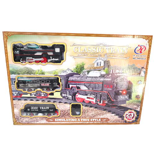 M JT4159 TREN C/ PISTA LUCES Y SONIDO caja 25x36x4 cm