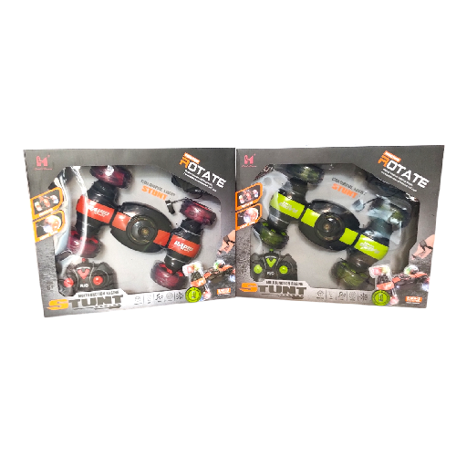 M JT4559 CARRO STUNT CONTROL REMOTO C/ LUZ, SONIDO Y RELOJ caja 31x37x9 cm
