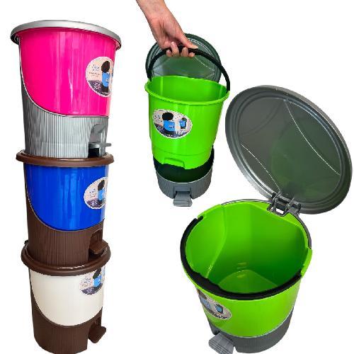 O AL-2202 BOTE DE BASURA DESMONTABLE C/ PEDAL 18L
