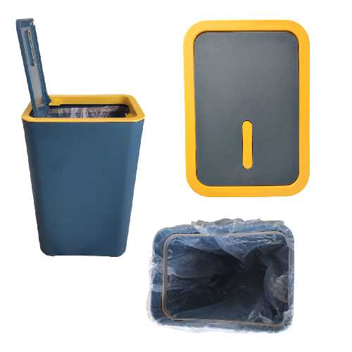 O AO-0015 BOTE DE BASURA C/ TAPA 23x16x33cm 10L