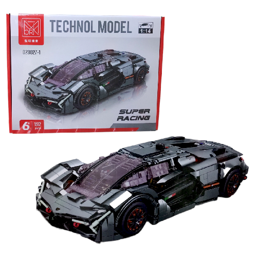 TIN 023027-1 CARRO GRIS ARMABLE 37*16*7cm 1:14 1512pzs