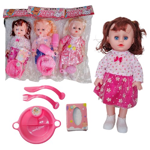 TIN BB-25024E MUÑECA COMIDITA C/ SONIDO 32cm