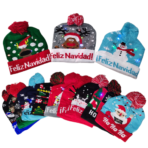 GORRO NAVIDEÑO C/ LUZ
