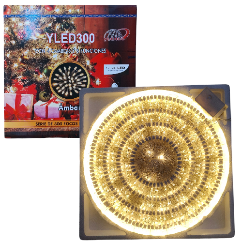 Y YLED300 SERIE PIZZA 300 Led CALIDA 15m