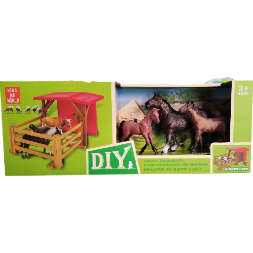 Y 9905-3 GRANJA CABALLOS C/ CORRAL caja 15x40x9 cm