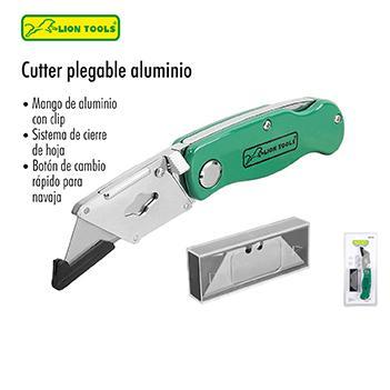 LION 0418 CUTTER PLEGABLE DE ALUMINIO 5NAVAJAS