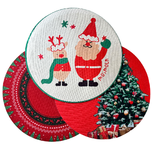 L LU3752 TAPETE NAVIDEÑO REDONDO* 39cm
