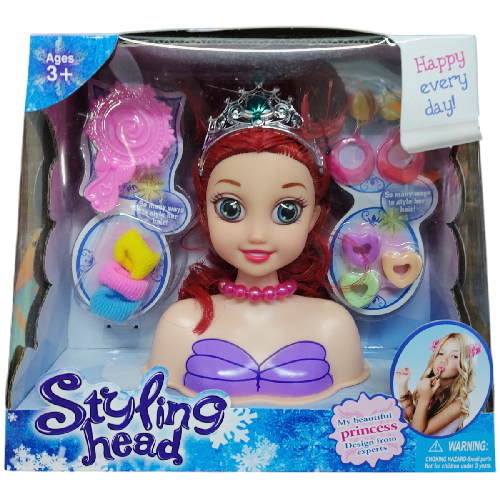 B369-32 CABEZA D PRINCESA C/ ACCESORIOS