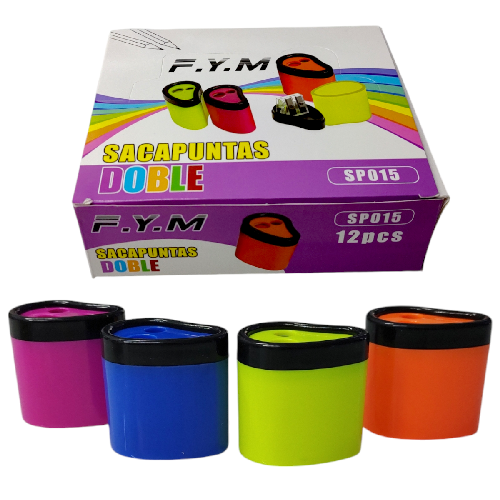 M B9001 SACAPUNTAS DOBLE 5cm Precio de Pieza