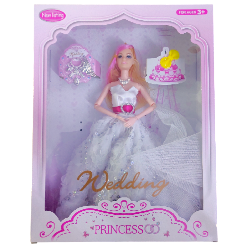 XD17-2 MUÑECA VESTIDO BLANCO
