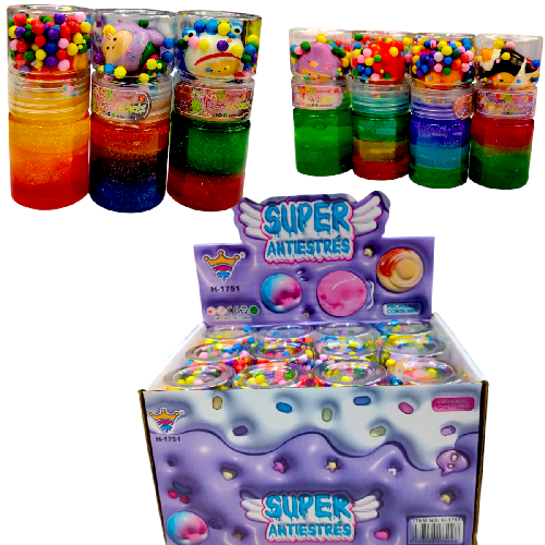 TIN H-1751 SLIME C/ MUÑECO SQUISHY Precio x pieza