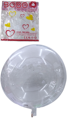 M F4707 GLOBO 30cm  TRANSPARENTE PAQ*10pzs