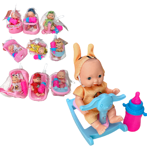 JAM AC5142 BEBE MINI C/ ACCESORIOS (Medida bebe 11cm)