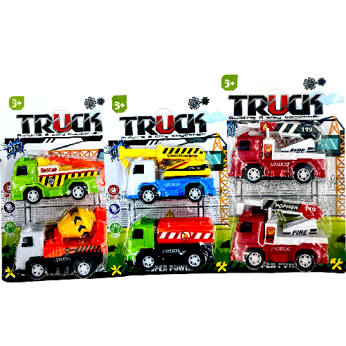 Y 688-1 CARRO DE FRICCIÓN CONTRUCCIÓN 2pzs Empaque 21*15cm