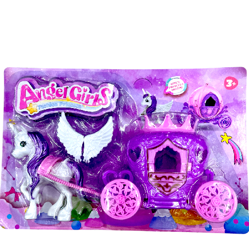 Y 200-4 CARRUAJE Y UNICORNIO Medida Empaque 17*25cm