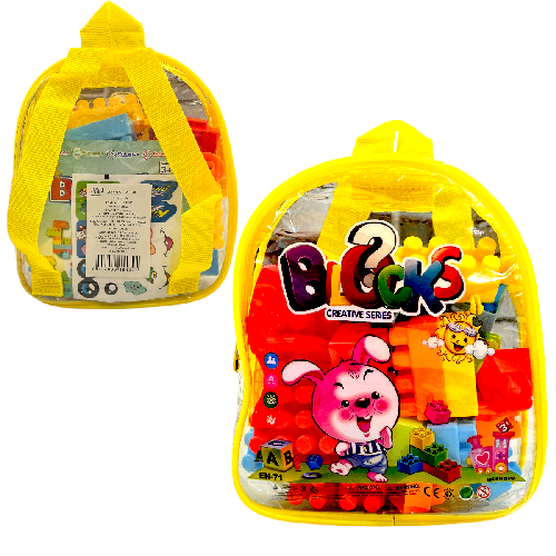 Y 658-70 MOCHILA C/ BLOQUES ARMABLES 16*13cm