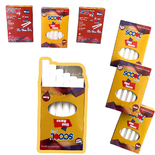 M 24655 SCOOL GIS BLANCO CAJA C/12pzs 8cm