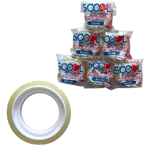 M 11491 SCOOL CINTA ADHESIVA ESCOLAR 12mm*10m