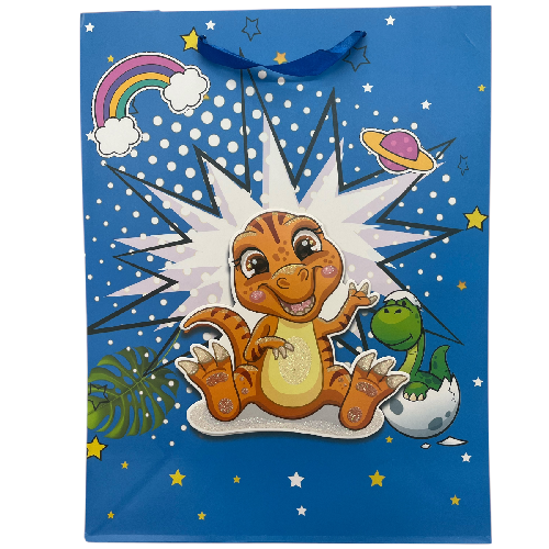 M D2567 BOLSA DE REGALO INFANTIL GRANDE 3D 40*31*12cm PAQ*12pzs