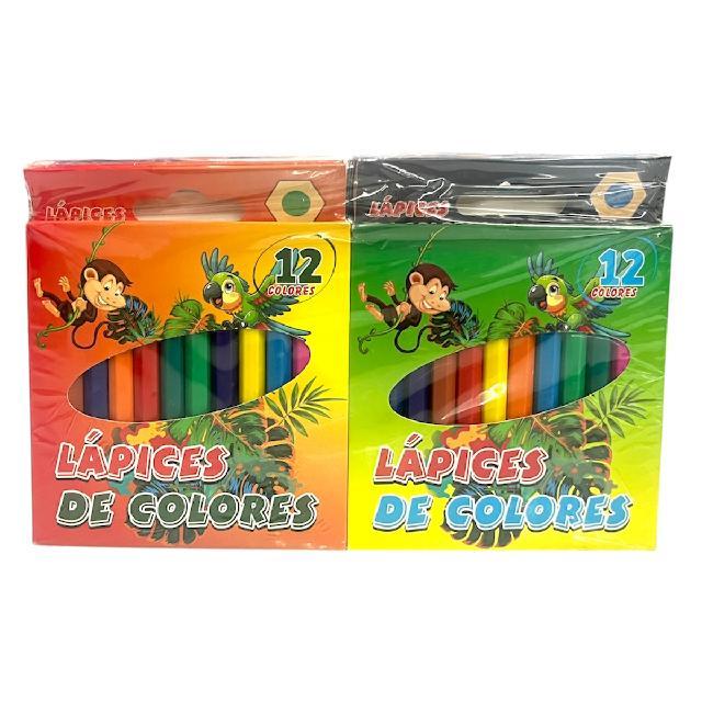 M B0011 COLORES CORTOS PAQ* C/ 12 SET DE 12 COLORES 8.9cm
