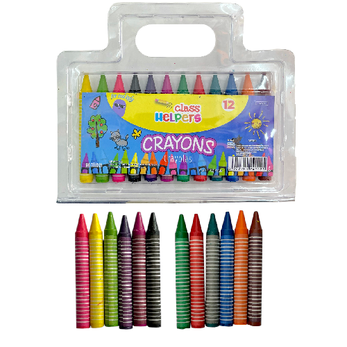 M B4022 CRAYOLA SET 12clrs en ESTUCHE DE PLASTICO