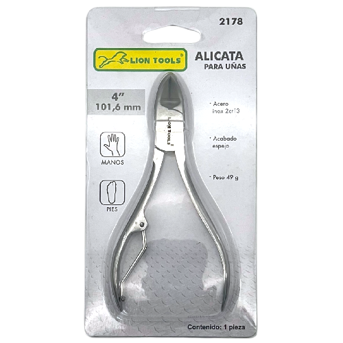 LION 2178 ALICATA PARA UÑAS D/ ACERO INOXIDABLE