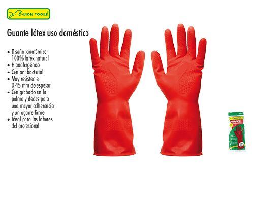 LION 7170 / 7171 GUANTE LATEX ROJO CHICO Y MEDIANO