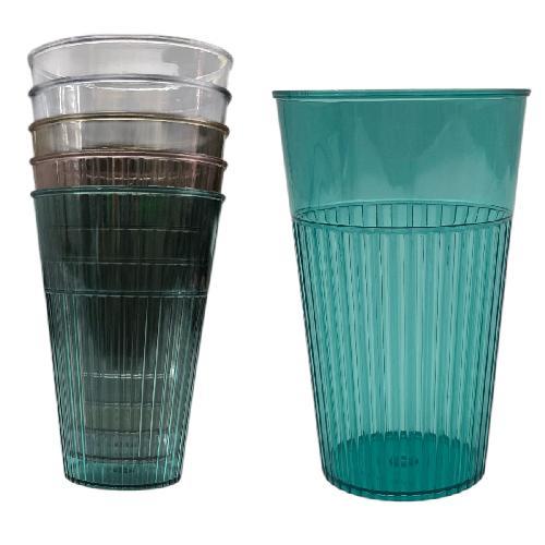 M E6436 VASO DE PLASTICO 13.5*8.8cm  PAQ* 5pzs