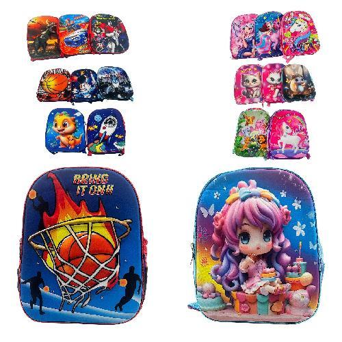 303736/34 MOCHILA 3D C/ LUZ PARA KINDER
