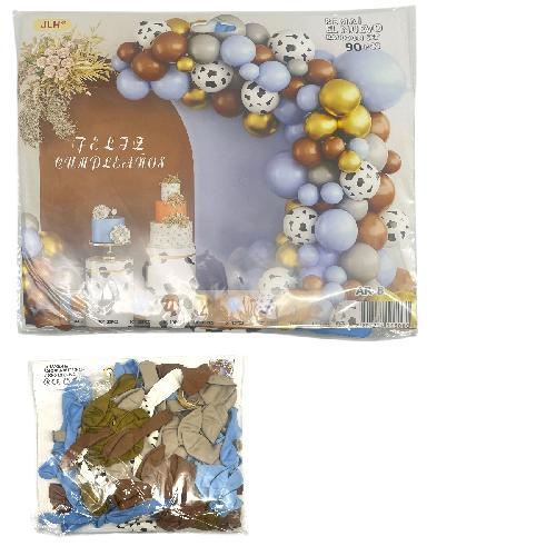 P AR-8 KIT P/ HACER ARCO DE GLOBOS VACA C/ 120pzs (Incluye cintilla y doblecara