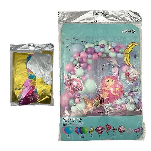 P C-373 KIT P/ HACER ARCO DE GLOBOS DE SIRENA 50pzs (Incluye globo de sirena)
