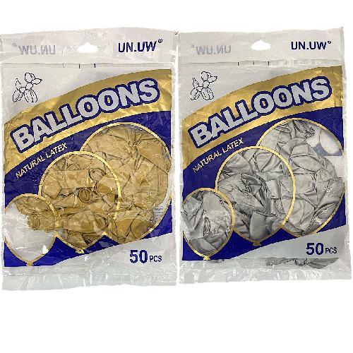 P QQ-2967 2969 GLOBO LATEX METALICO #10 C/ 50pzs