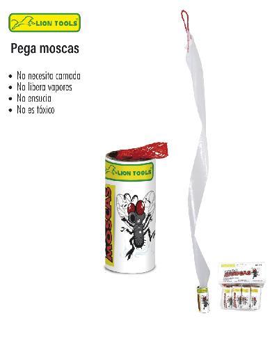 LION 0022 PEGA MOSCAS EN BLISTER C/ 4 pzs