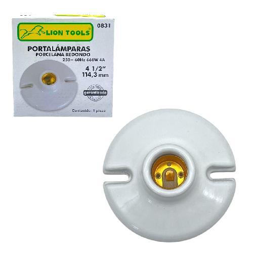 LION 0831 PORTALAMPARA PORCELANA 4 1/2"