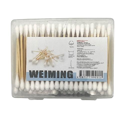 C MQ200 COTONETE D MADERA  CAJA C/200 Cotonetes *100% Algodón