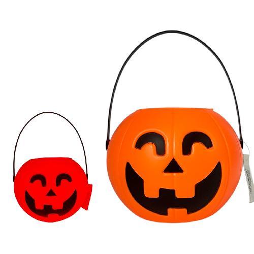 M K2142 CUBETA CALABAZA C/ LUZ Y SONIDO (PILA INCLUIDA) 18x13cm