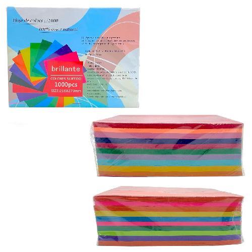 M91 M90 HOJA T CARTA DE COLOR PAQ* C/1000hjs