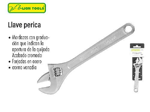 LION 6193 LLAVE PERICA CROMADA 8"