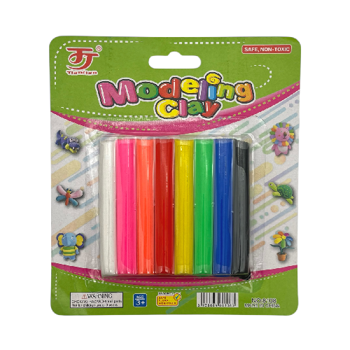 M B4220 8108 PLASTILINA 8 COLORES EN BLISTER DE 14.5cm x 13cm