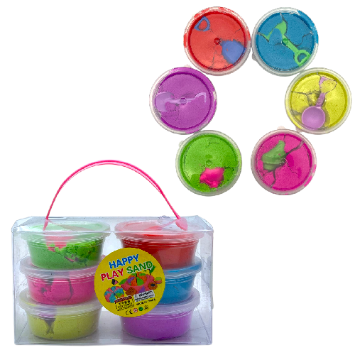 Z 10001 SET DE ARENA MOLDEABLE PAQ* 6pzs