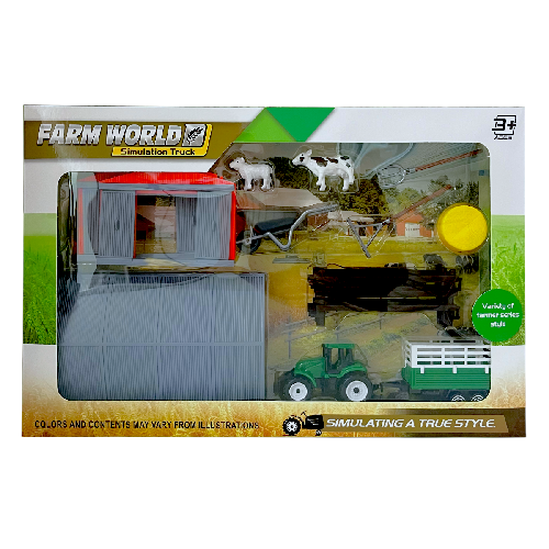 Y 798-A173 JUEGUETE GRANJA C/ TRACTOR y ACCESORIOS Medida empaque 25.5x38.5cm