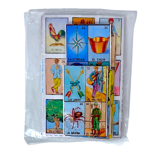 LOTERIA 6 TABLAS 14x9cm (BARAJA RECORTABLE)
