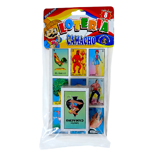 LOTERIA 8 TABLAS BARAJA CHICA 15x10cm