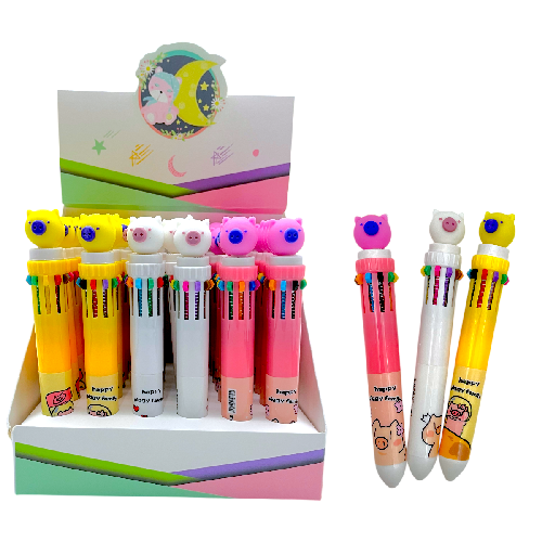 M B2441 BOLIGRAFO DE PUERQUITO 10 TINTAS