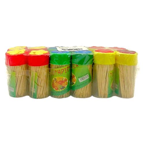 OM AQ-5011 PALILLO DE DIENTES BAMBU PAQ* 12pzs