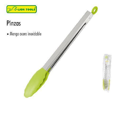 LION 2497 PINZA ACERO INOX C/ SILICÓN RESISTENTE AL CALOR 34cm