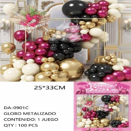 OM DA-0901C KIT DE GLOBOS PARA ARCO HAPPY BIRTHDAY 35pzs