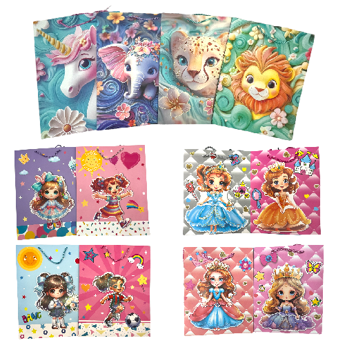 M D2866 BOLSA DE REGALO GRANDE 40x31x12cm PAQ* 12pzs