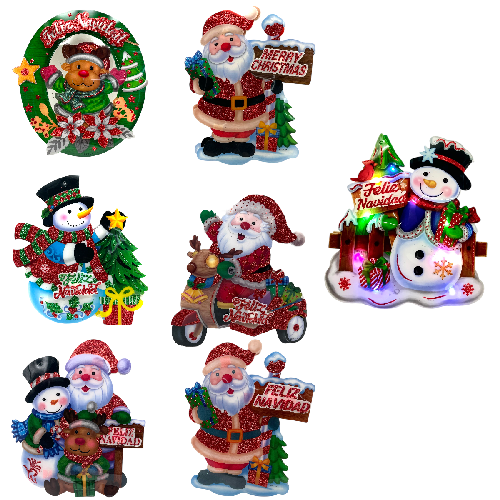 M J1386 ADORNO NAVIDAD C/ LUZ